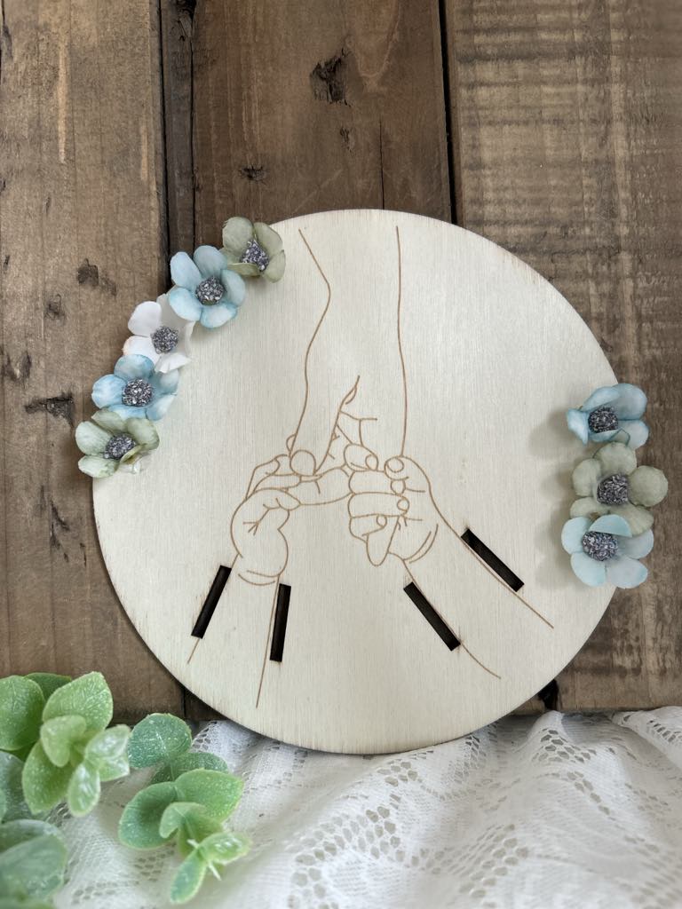 Support bracelet de naissance deux enfants