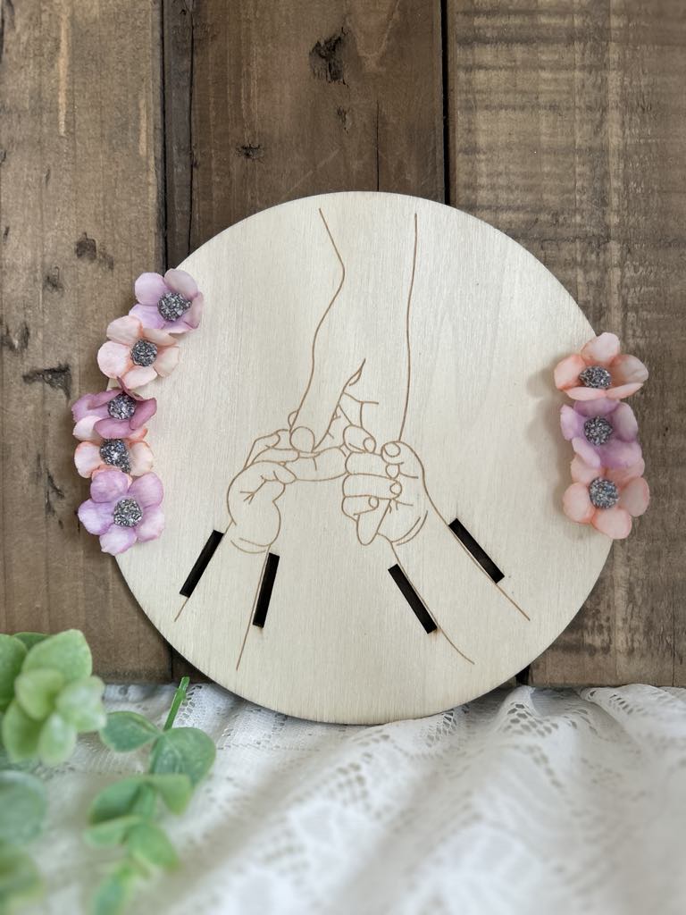 Support bracelet de naissance deux enfants