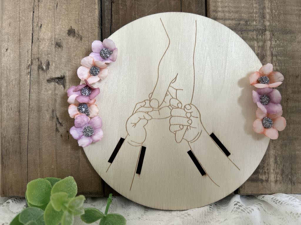 Support bracelet de naissance deux enfants