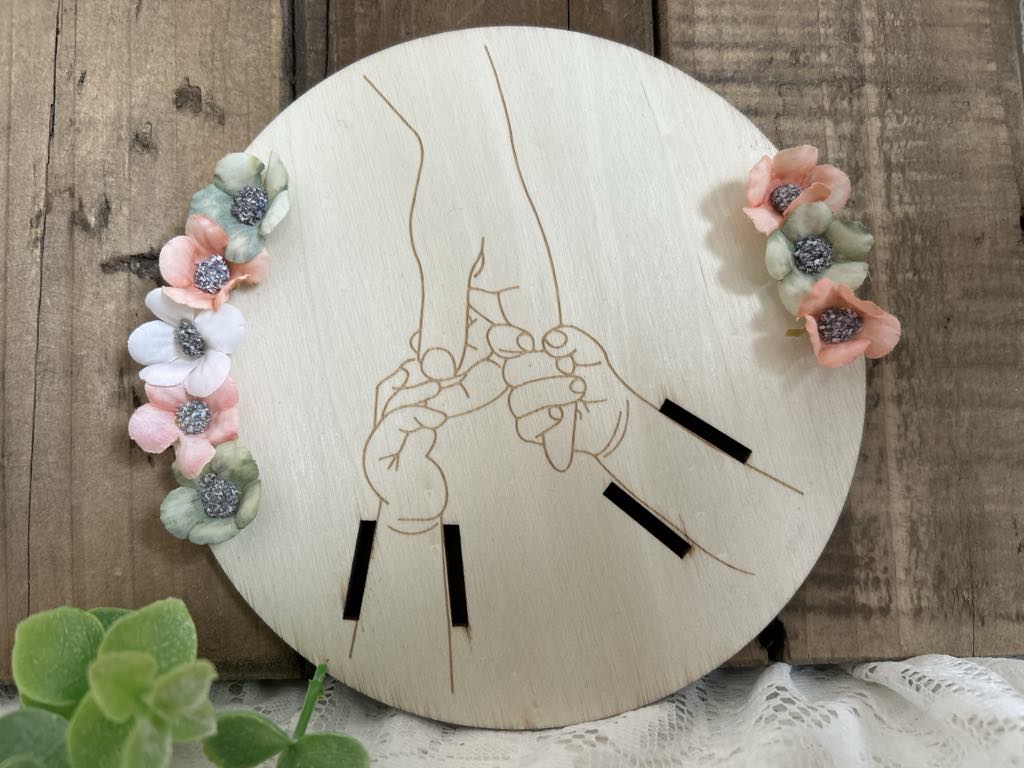 Support bracelet de naissance deux enfants