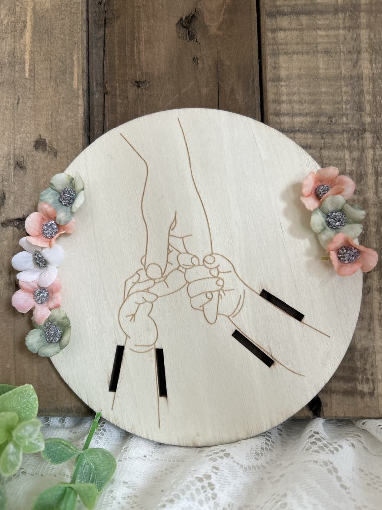 Support bracelet de naissance deux enfants
