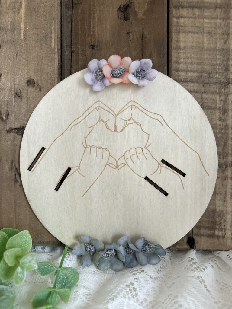 Support bracelet de naissance deux enfants