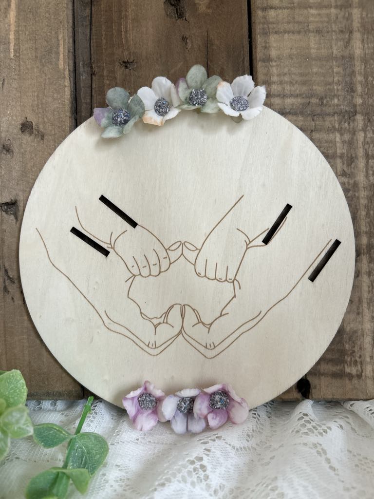 Support bracelet de naissance deux enfants