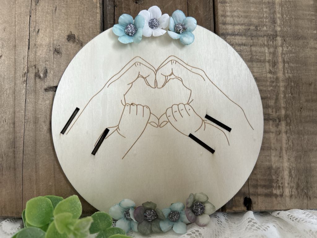 Support bracelet de naissance deux enfants