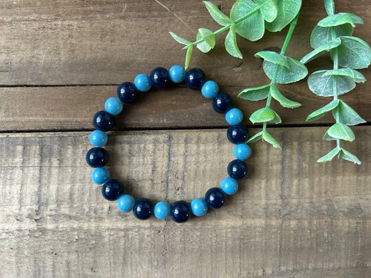 Bracelet Homme en perles de verre - fait main