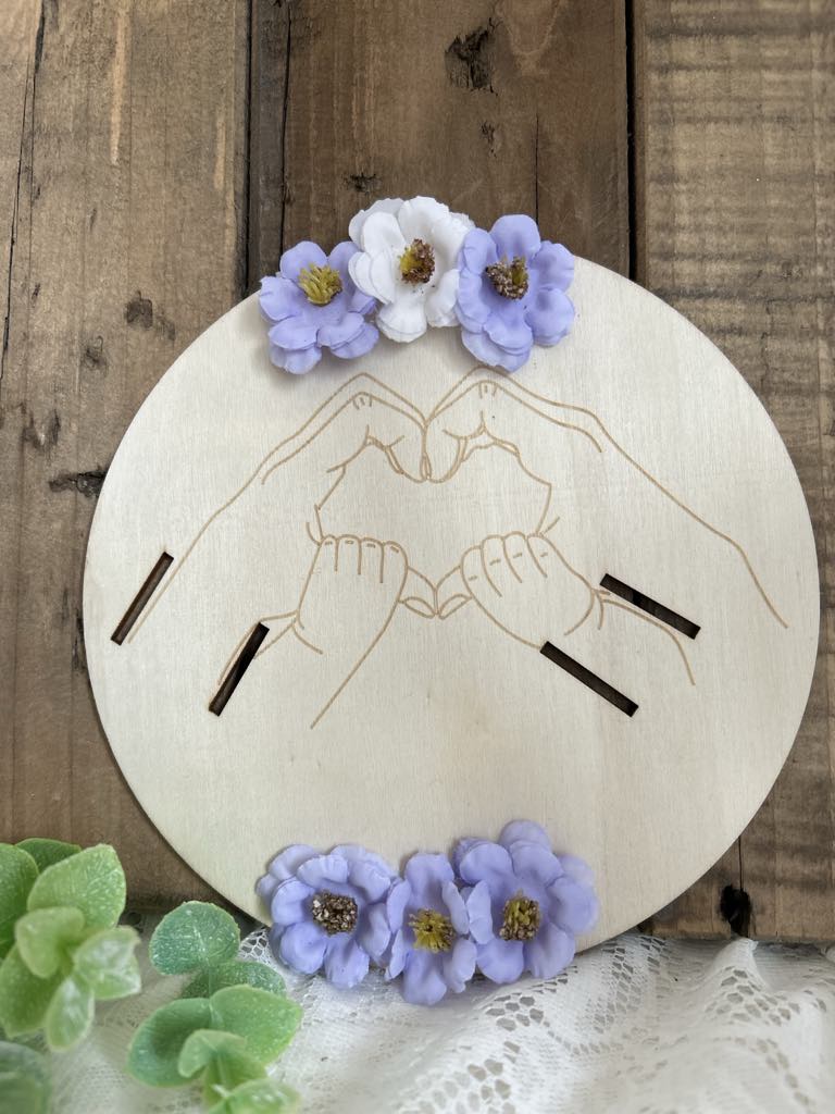 Support bracelet de naissance deux enfants