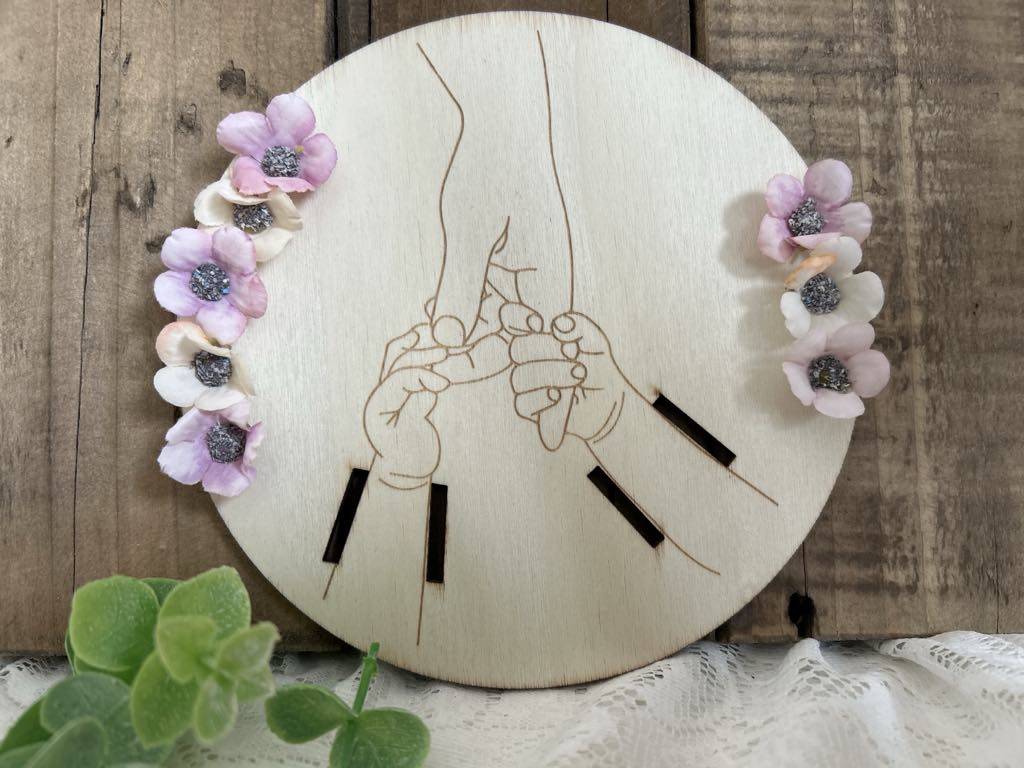 Support bracelet de naissance deux enfants