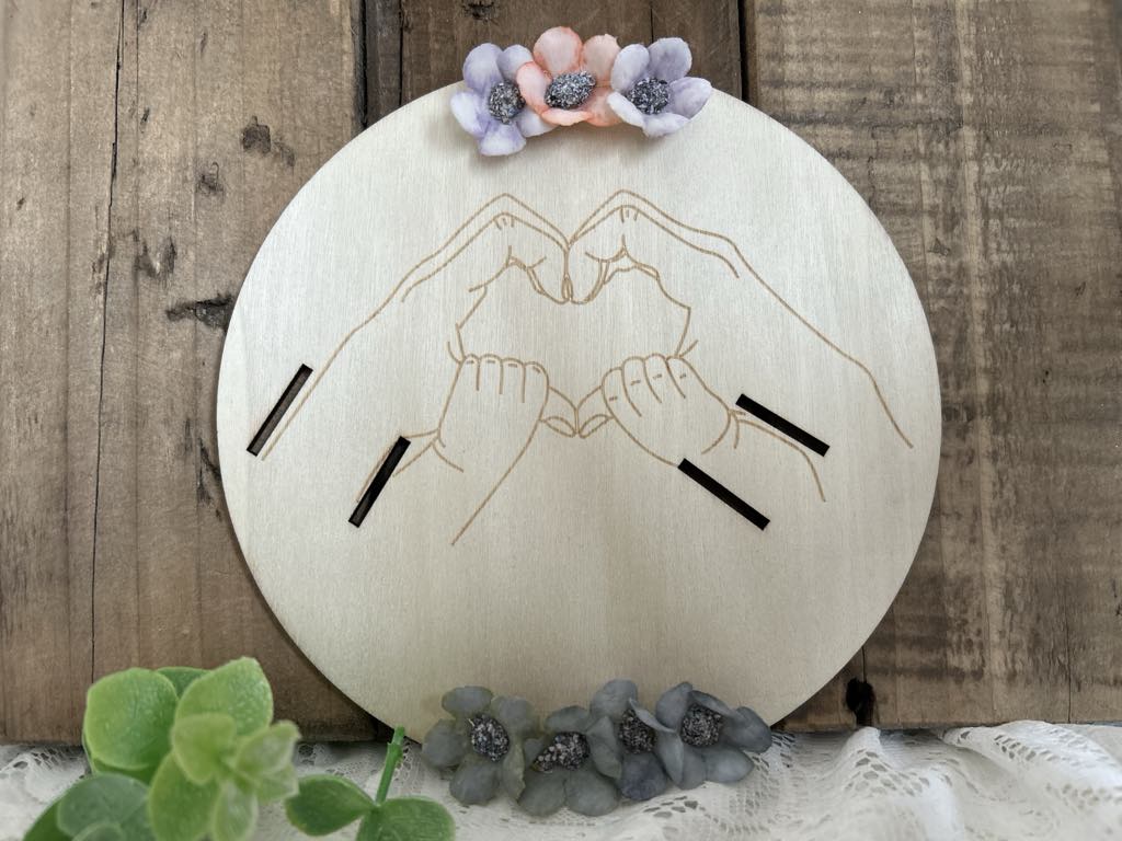 Support bracelet de naissance deux enfants