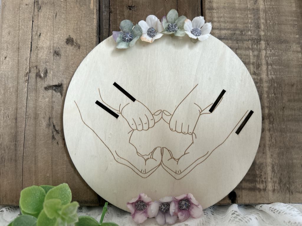 Support bracelet de naissance deux enfants