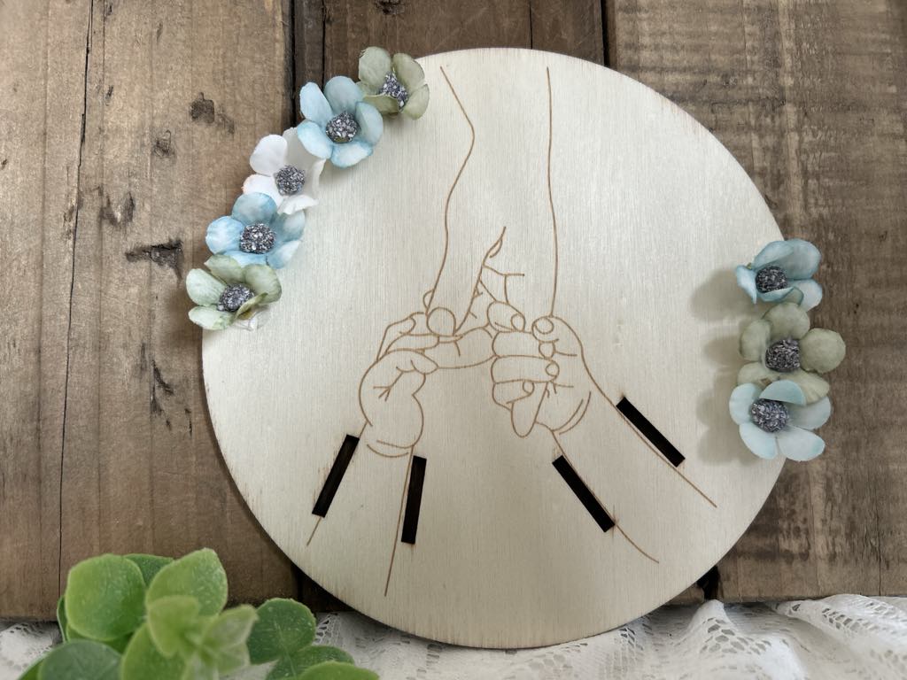 Support bracelet de naissance deux enfants