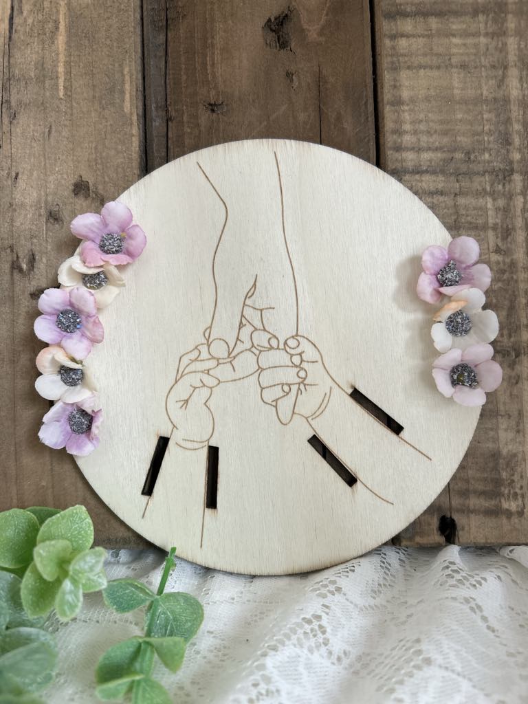 Support bracelet de naissance deux enfants